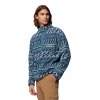 Bluza polarowa męska Columbia Helvetia II Printed Half Snap Fleece - Everblue KnitKn