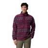 Bluza polarowa męska Columbia Helvetia II Printed Half Snap Fleece - Rich Wine KnitK