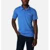Columbia men's ZERO RULES POLO Shirt Omni Freeze - Bright Indigo