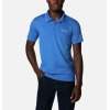 Columbia men's ZERO RULES POLO Shirt Omni Freeze-Bright Indigo