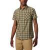 Koszula męska Columbia TRIPLE CANYON SS Shirt-Fossil Mini Tonal Plaid