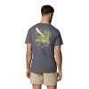 Koszulka Columbia PFG Uncharted Graphic Tee - Shark Heather PFG Swamp Shack