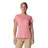 Koszulka damska Columbia Bluebird Canyon Short Sleeve Crew - Alpenglow  Popflorid Jaquard