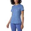 Koszulka damska Columbia Bluebird Canyon Short Sleeve Crew - Eve Popflorid Jaquard