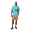 Koszulka męska Columbia Bonefish Flats Short Sleeve - Ocean Teal