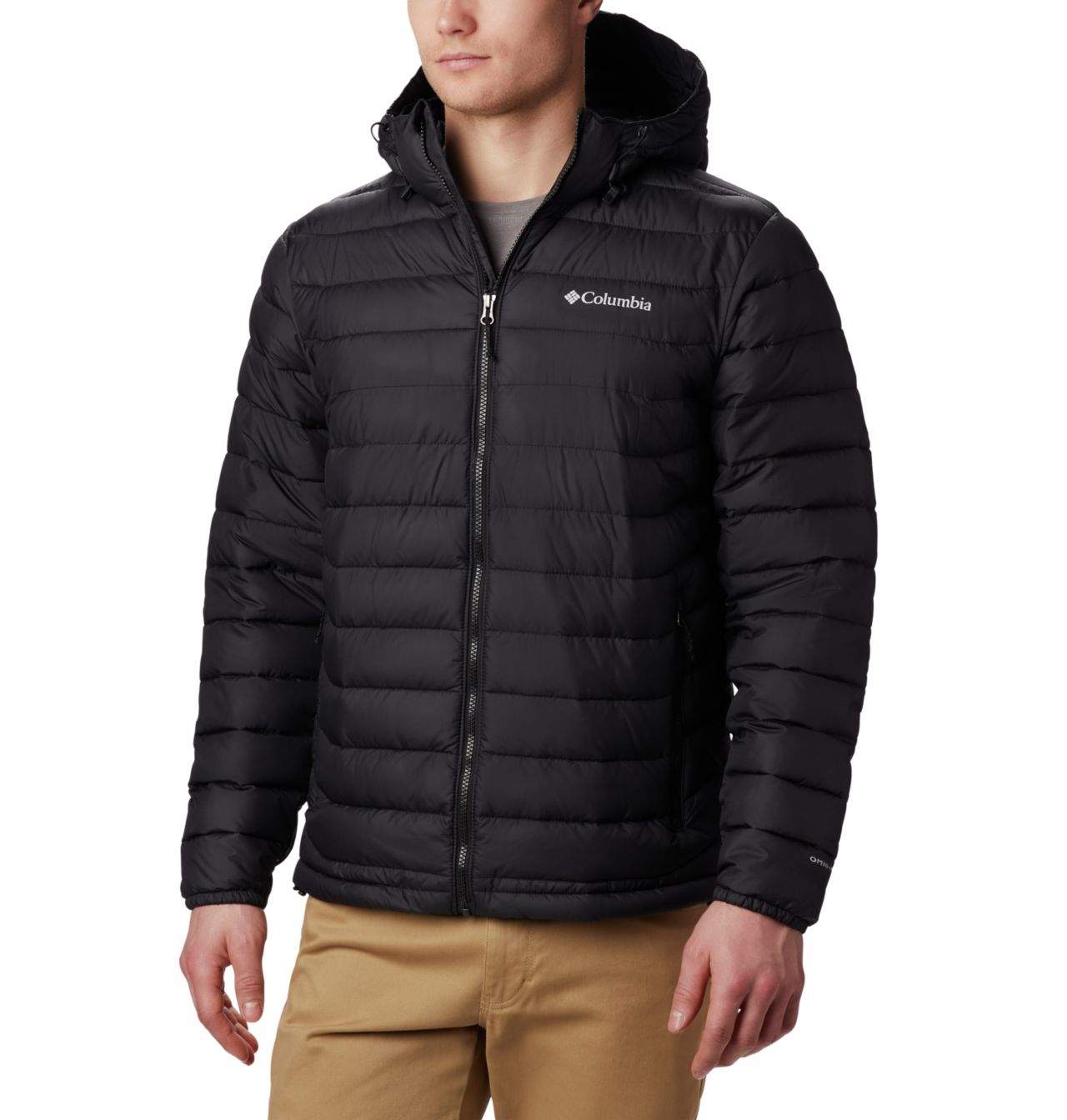 -35% Kurtka męska Columbia Powder Lite Hooded Jacket-Black - Sklep internetowy Polstor.pl