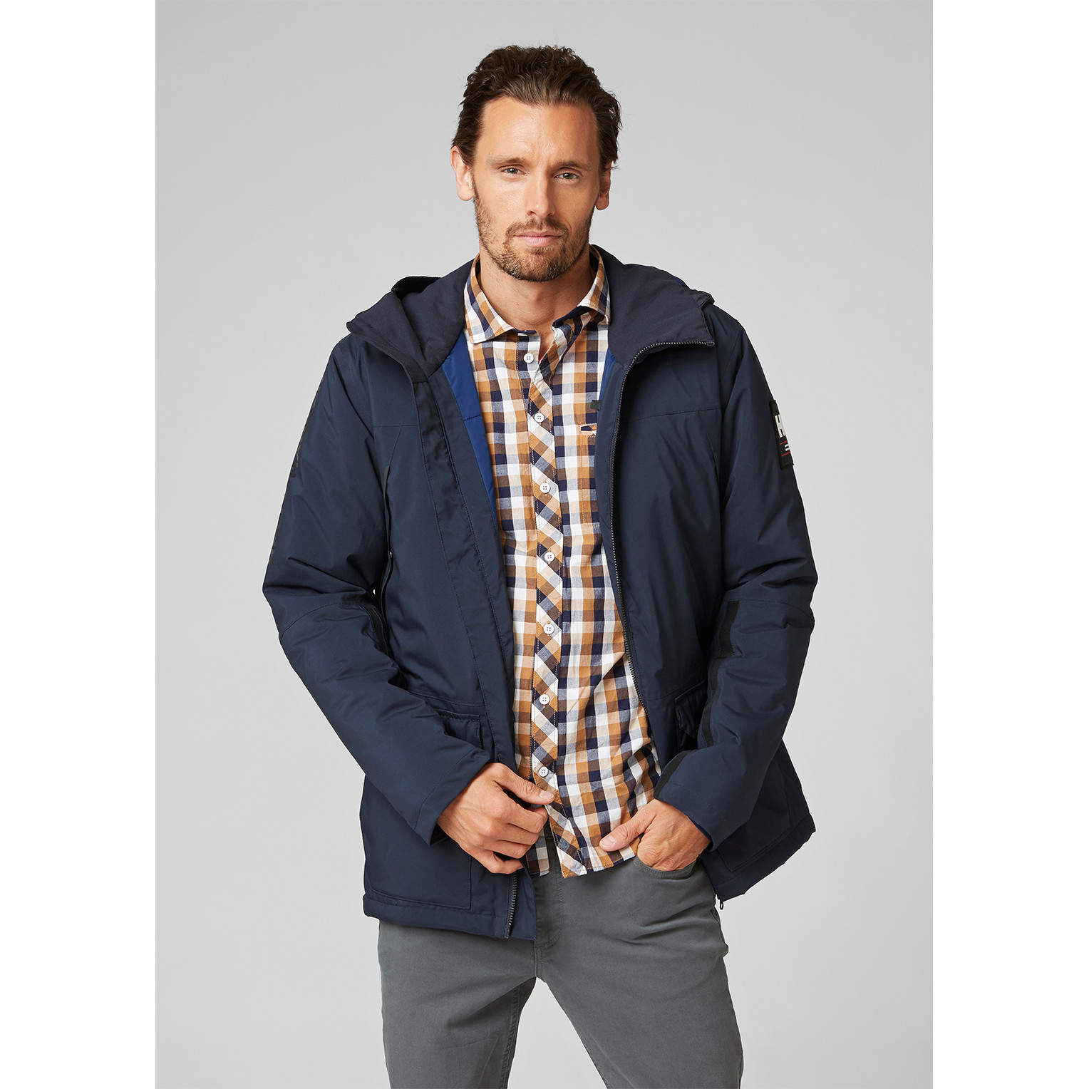 Arctic Patrol Helly Hansen Chill Parka Navy Shoreline Parka Helly
