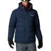 Kurtka puchowa męska Columbia WILD CARD Down Jacket-Collegiate Navy Mountain Red