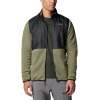 Men's Columbia Basin Butte Fleece Full Zip-Stone Green Black