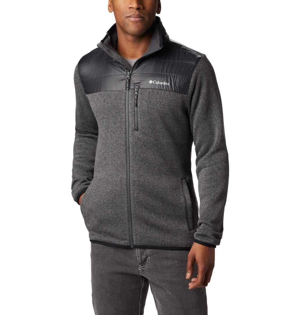 Men's Columbia CANYON POINT Sweater Fleece Full Zip-City Grey Shark - Sklep Polstor.pl