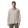 Men's Columbia Cornell Woods™ Flannel Long Sleeve Shirt - Chalk Quad Check