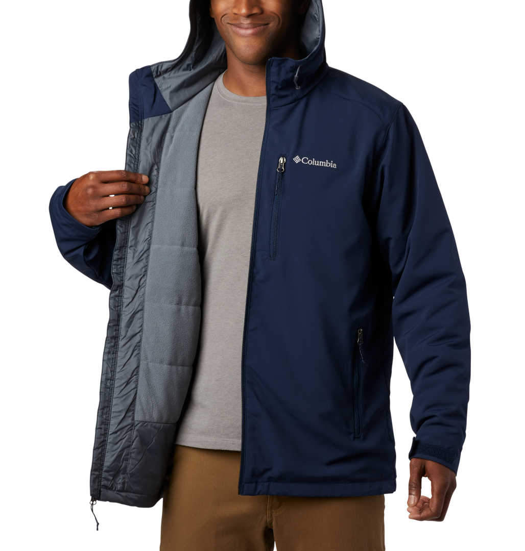 columbia men's gate racer softshell jacket