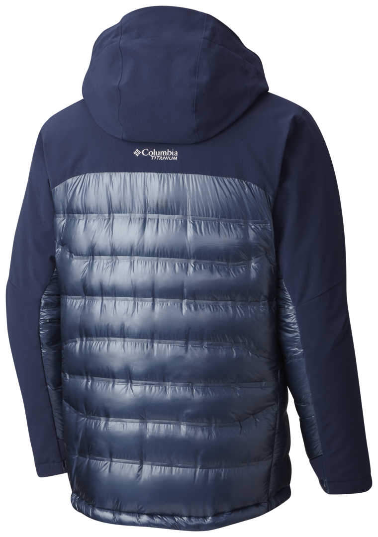 Men s Columbia Heatzone 1000 TurboDown Hooded Jacket Collegiate