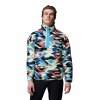 Men's Columbia Helvetia II Printed Half Snap Fleece - Compass Blue