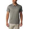 Men's Columbia Hike Polo-Black Heather Quick Dry T-Shirt