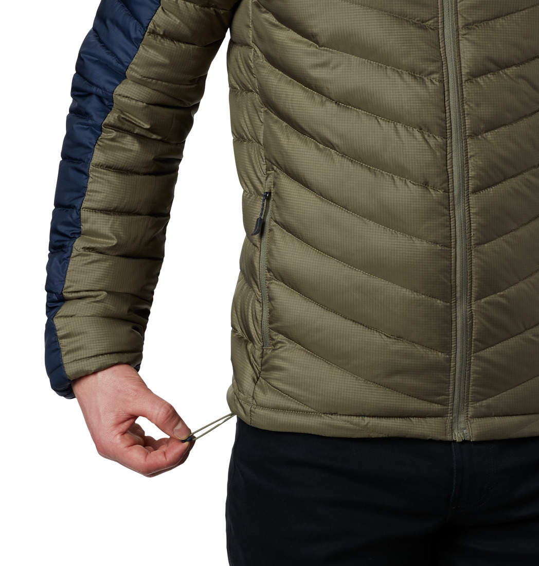 Men s Columbia HORIZON EXPLORER Omni Heat Jacket Stone Green