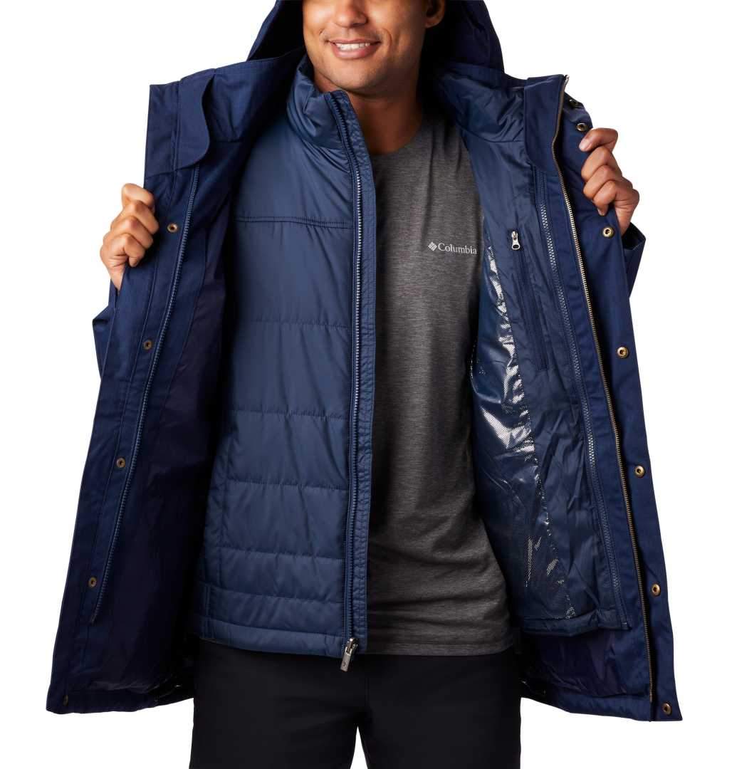 Men s Columbia Horizons Pine Interchange Jacket Collegiate Navy
