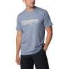 Men's Columbia Kwick Hike Graphic SS Tee-Collegiate Navy