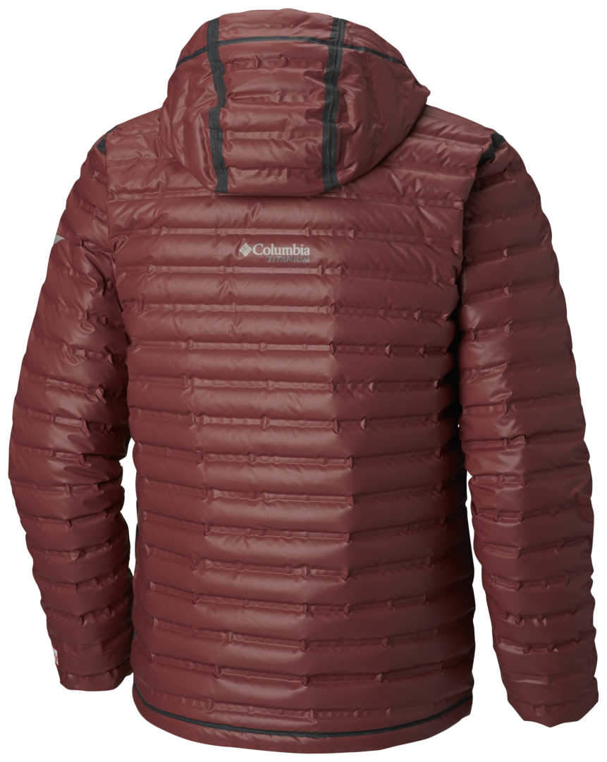 Men s Columbia OUTDRY EX GOLD DOWN HOODED Jacket Red Element