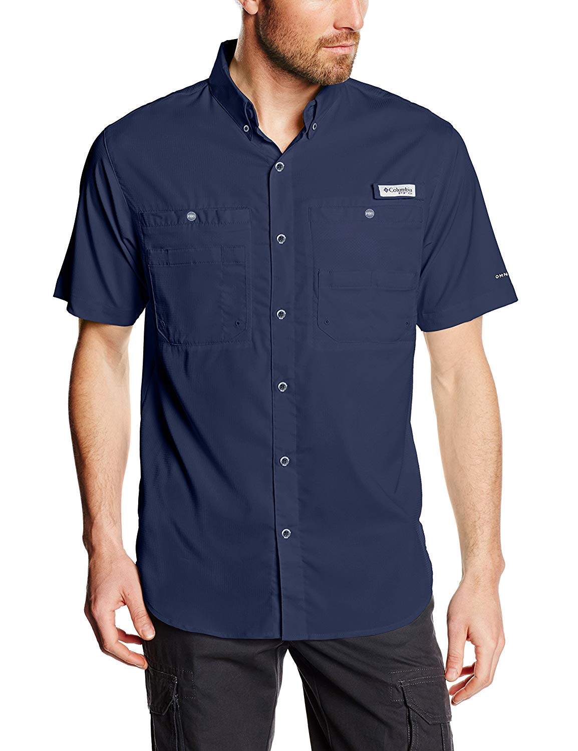 Men's Columbia PFG Tamiami II SS Shirt-Collegiate Navy - Sklep internetowy