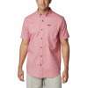 Men's Columbia Rapid Rivers Printed Short Sleeve Shirt-Pink Agave Explorer