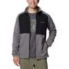 Men's Columbia Sage Peak™ Full Zip Fleece - City Grey Black
