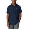 Men's Columbia Silver Ridge Utility Lite SS Shirt-Collegiate Navy