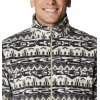 Men's Columbia Steens Mountain Print Jacet - Ancient Fossil 80s Stripe Print