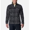 Men's Columbia Steens Mountain Printed Jacket - Black 80s Stripe Print