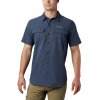 Men’s Columbia Titanium IRICO S/S Shirt-Collegiate Navy