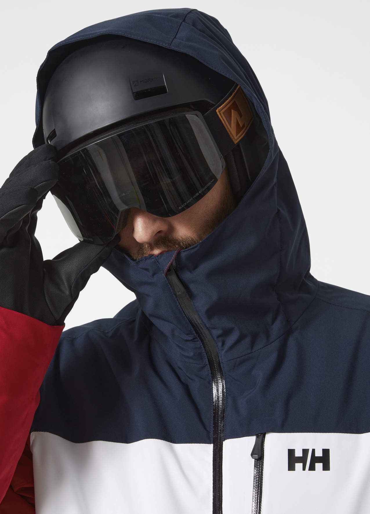 Helly hansen black online and red jacket