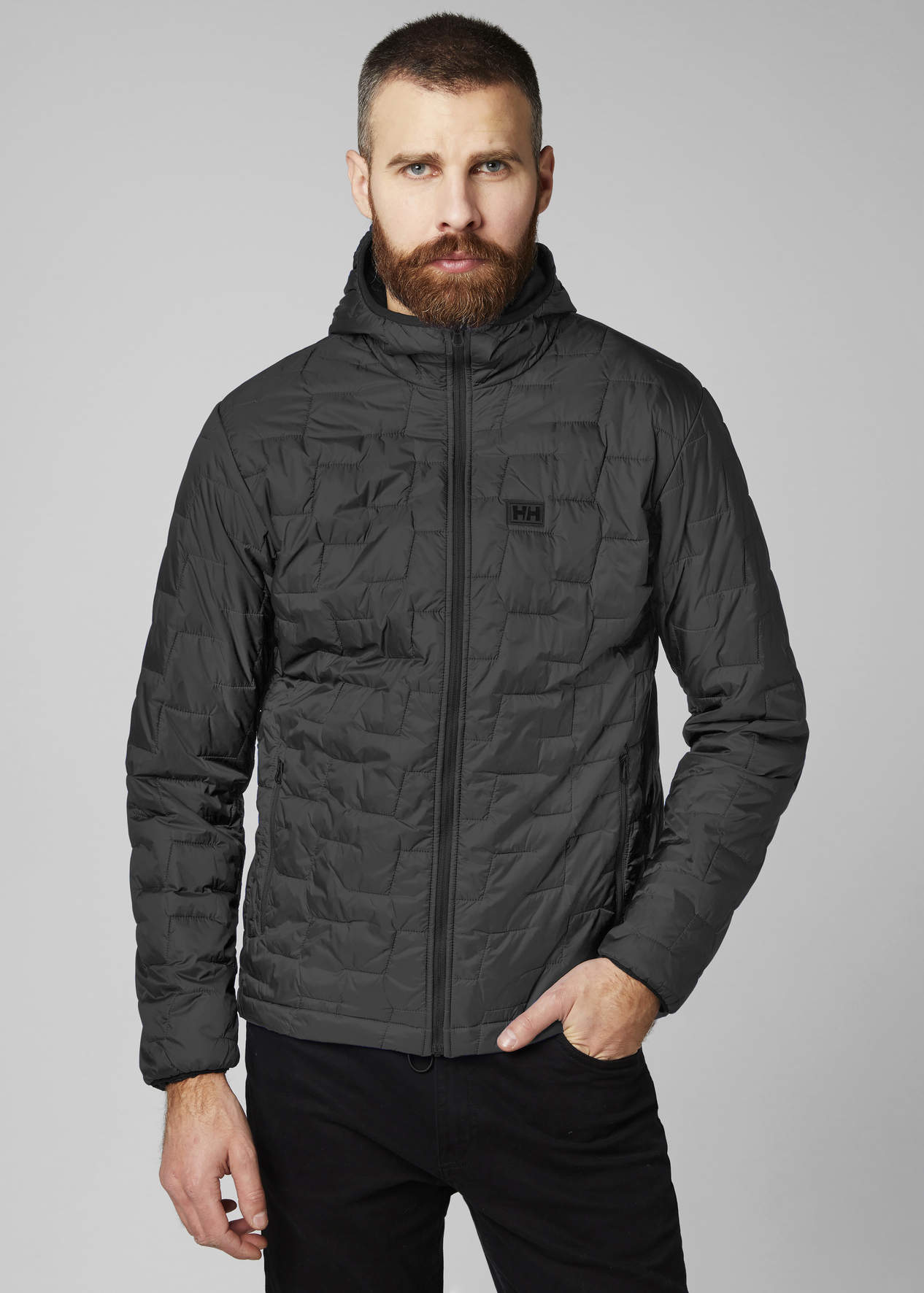 Men s Helly Hansen LIFALOFT HOODED INSULATOR Jacket Black Sklep