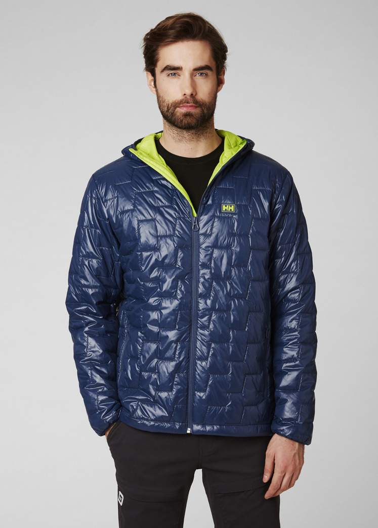 Men s Helly Hansen LIFALOFT HOODED INSULATOR Jacket North Sea Blue