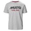 Men's MUSTO T-shirt-Grey Melange