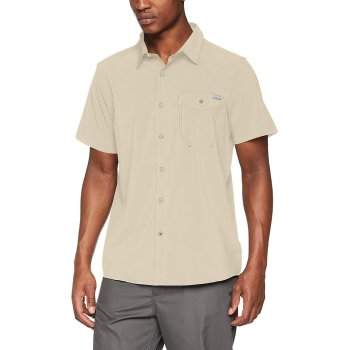 Men's Columbia Triple Canyon Solid Short Sleeve Shirt-Spring