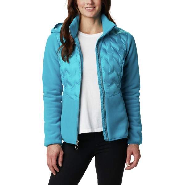 Women s Columbia DELTA RIDGE HYBRID FLEECE Full Zip Fjord Blue