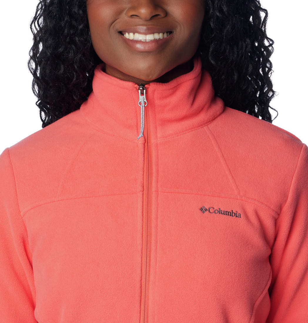 Coral columbia fleece jacket cheap