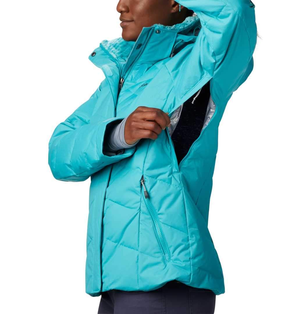 Women's COLUMBIA LAY D DOWN Ski Jacket-Tradewinds Grey Twill Print - Sklep  internetowy