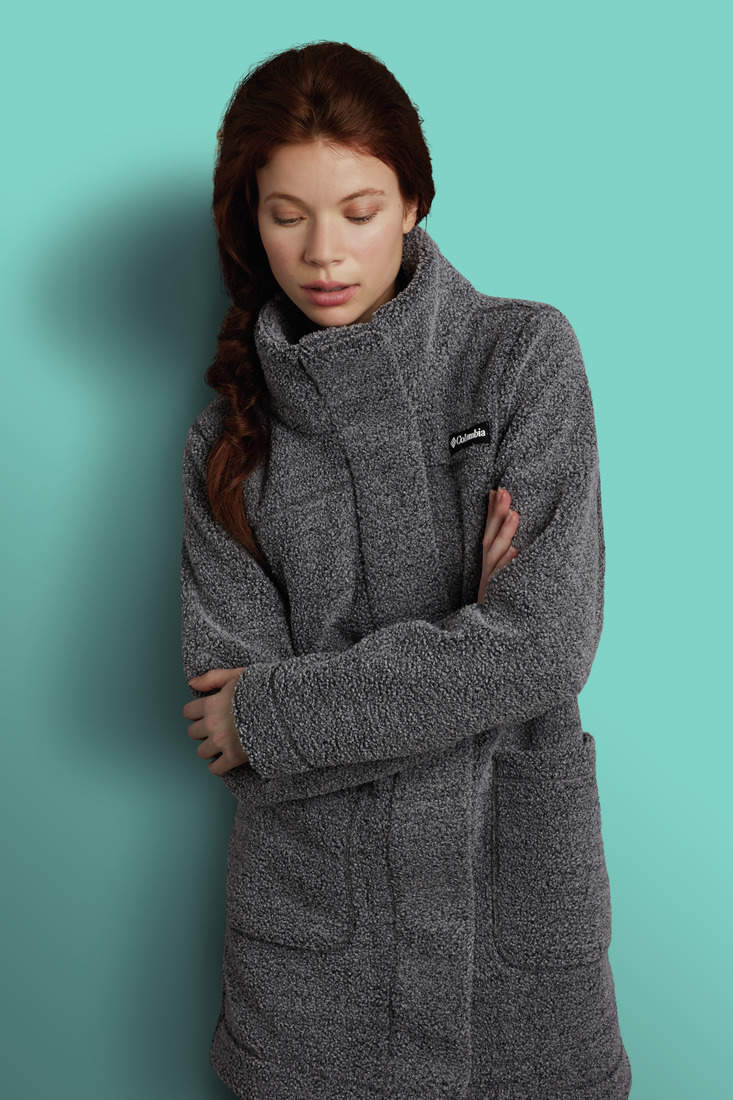 Womens columbia long sale jacket