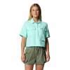 Women's Columbia PFG Open Water SS Shirt - Gulf Stream