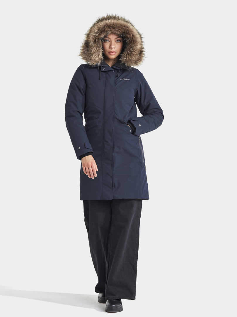 Dark deals blue parka
