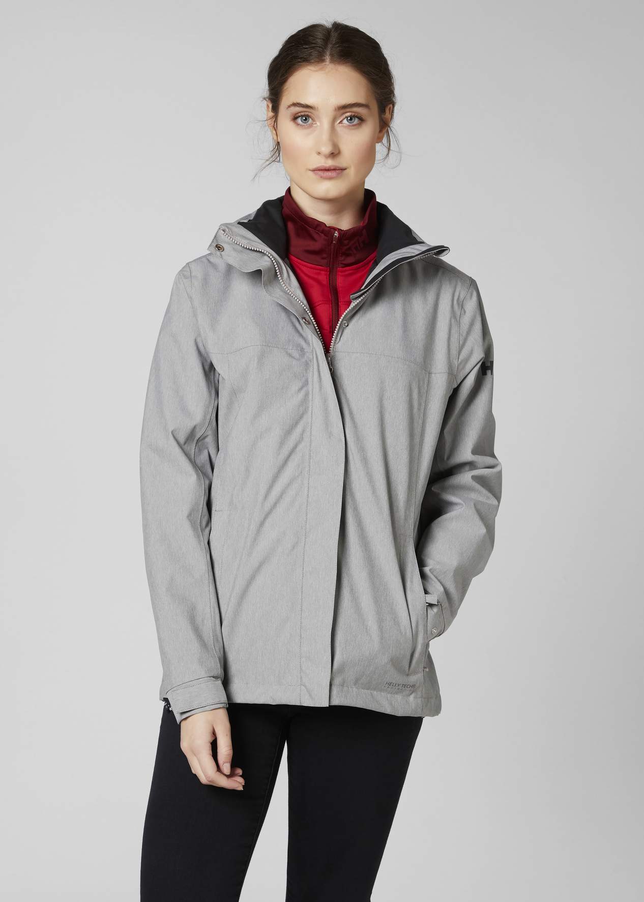 Women's Helly Hansen ADEN JACKETGrey Melange Sklep