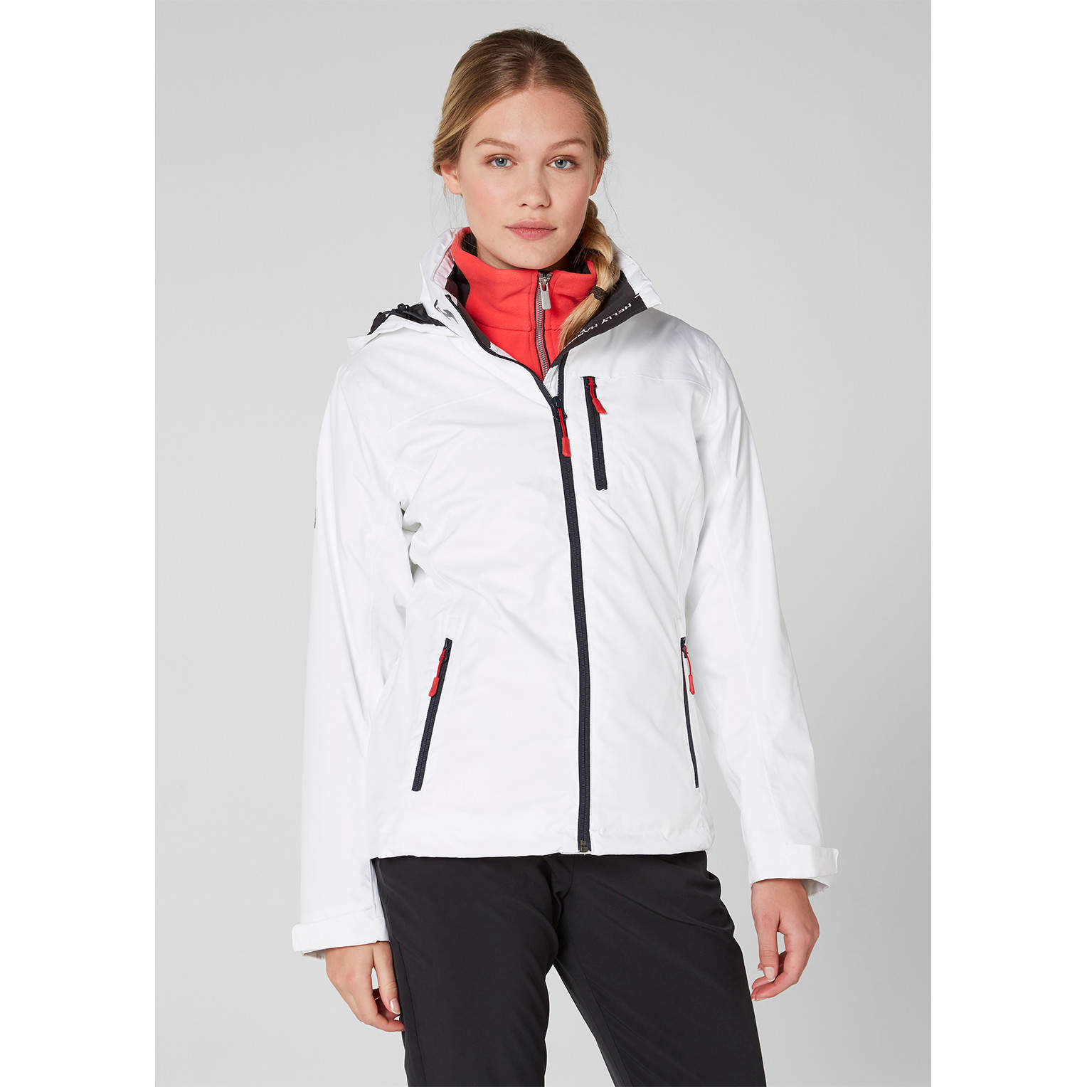 helly hansen women's crew hooded midlayer jacket