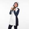 Women's ski trend insulated vest Northfinder ANGELINE-White Black
